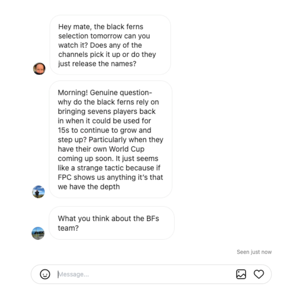 Black Ferns Squad for the O'Reilly Cup